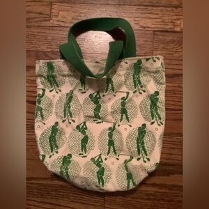 Vintage Boston Hand Print Mini Canvas Tote